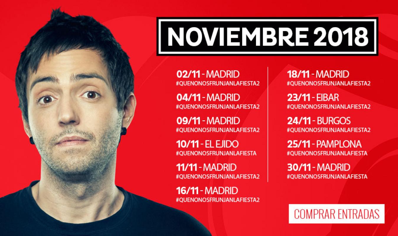 Próximas actuaciones de David Guapo en Noviembre 2018